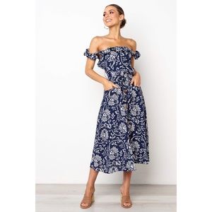 NWT-Fernand Dress - Navy (Petal+Pup)
